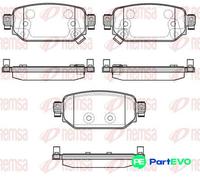 REMSA REAR DISC BRAKE BRAKE PAD SET 173102 FOR MAZDA