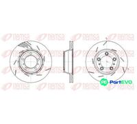 REMSA REAR LEFT 2 X BRAKE DISC 6186111 FOR PORSCHE