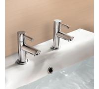 Remy Hot and Cold Basin Taps & Waste Chrome