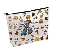 Remy Quote Gift Anyone Can Cook Quote Makeup Bag Pixar Ratatouille Gift Remy Inspired Zipper Pouch Mouse Chef Cosmetic Bag (Anyone can Cook UK)