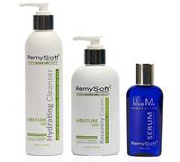 RemySoft Moisturelab System - Safe for Hair Extensions, Weaves and Wigs - Salon Formula Shampoo, Conditioner & Serum - Gentle Sulphate-free Lather