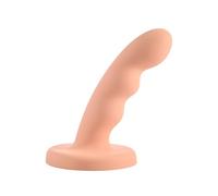 Merge Collection - Ren - 6" Solid Silicone G-Spot Dildo Sportsheets Pale Orange One Size