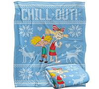 Ren and Stimpy Chill Out Silky Touch Super Soft Throw Blanket 152 X 127 cm