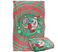 Ren And Stimpy Crazy Christmas Silky Touch Super Soft Throw Blanket 91 x 147 Cm