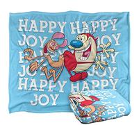 Ren and Stimpy Happy Happy Joy Joy Silky Touch Super Soft Throw Blanket 152 X 127 cm