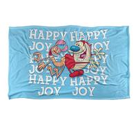 Ren And Stimpy Happy Happy Joy Joy Silky Touch Super Soft Throw Blanket 91 x 147 Cm