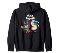 Ren and Stimpy Logo With A Wink Zip Hoodie