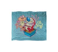 Ren and Stimpy Oh Joy Silky Touch Super Soft Throw Blanket 152 X 127 cm Ren & Stimpy White One Size