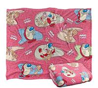 Ren and Stimpy Ren & Stimpy Pattern Silky Touch Super Soft Throw Blanket 152 X 127 cm, White