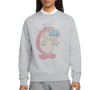 Ren And Stimpy Stimpy Est Crew Sweatshirt, Athletic Heather, Large