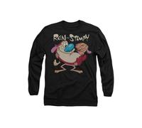 Ren And Stimpy Two Of A Kind Mens Long Sleeve T Shirt, Black Paramount Home Entertainment Black M
