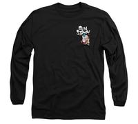 Ren And Stimpy Warhol Mens Long Sleeve T Shirt, Black, Medium