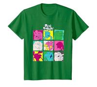 Ren and Stimpy Warhol Squares T-Shirt, Youth, Kelly Green, 2T