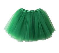 ren Bubble Puffy Tutu Short Skirt Dance Skirt Pleated Gauze Skirt Ballet Dress Clothing Costume Green