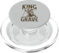 Ren Faire I Serve The Only King Who Beat Death Hell Grave PopSockets PopGrip for MagSafe