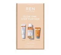 REN Glow One Step Further Set Mask 15ml, Tonic 50ml Sleep Cream 10ml