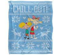 Ren & Stimpy Chill Out Silky Supersoft Blanket Multicoloured (One Size)