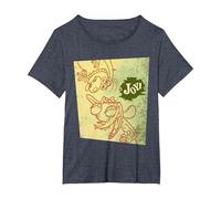 Ren & Stimpy Joy! T-Shirt, Women's Plus, Heather Blue, 5X