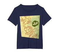 Ren & Stimpy Joy! T-Shirt, Women's Plus, Navy Blue, 6X