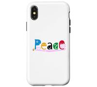 Ren-World 28 People's Dream Peace All World Diversity Heart Cherry Blossom Honey Bee Case for iPhone X/XS