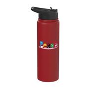 Ren-World 28 People's Dream Peace All World Diversity Heart Cherry Blossom Honey Bee Stainless Steel Insulated Water Bottle
