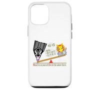 Ren-World 39 Zen Munch-1/5 Munch Cry Problem Solving Heart Buddhist Teachings Namahage Zen Recitation Rabbit Case for iPhone 12/12 Pro