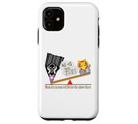Ren-World 39 Zen Munch-1/5 Scream of Munch Namahage Rabbit Heart Buddhist Teachings Recitation Words Self-Solving Case for iPhone 11