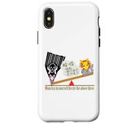 Ren-World 39 Zen Munch-1/5 Scream of Munch Namahage Rabbit Heart Buddhist Teachings Recitation Words Self-Solving Case for iPhone X/XS