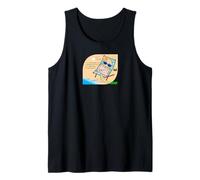 Ren-World 67 Matcha Ice Cream Floral Hawaii Beach Aloha Relaxing Small Animals Plumeria Hibiscus Tank Top