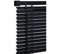 Renaissance 25mm PVC Venetian Blind, Black, W75 x D150 Cm