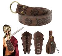 Renaissance Accessories Women, Belt Pouch Purse Medieval, Leather Vintage Waist Bag for Themed Event Holiday Cosplay Festival Renaissance Fair