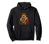 Renaissance Animal Portrait English Bulldog Pullover Hoodie