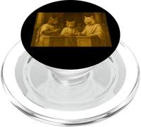 Renaissance Art Inspired Cat Illustration - Fun Cute PopSockets PopGrip for MagSafe