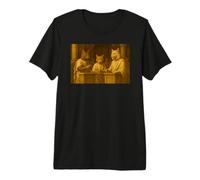Renaissance Art Inspired Cat Illustration - Fun Cute Premium T-Shirt