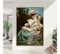 Renaissance Art Women Love Poster Prints For Room Home Decor Vintage Victorian Girls Portrait Canvas Painting Wall Art(30x50cm)