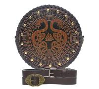 Renaissance Bag for Women Medieval Belt Purse Pirate Waist Bag Viking Pouch Faux Leather Satchel,Ren Faire Accessories Gift, Brown 2