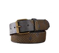 Renaissance Belt A Material Belt for Both Men and Women, A Casual, Retro and Classic Personalized(Black)