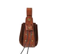 Renaissance Belt Medieval Role Playing Retro Belt Renaissance Copper Coin Waist Bag(Style4)