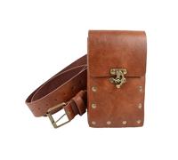 Renaissance Belt Medieval Role Playing Retro Belt Renaissance Copper Coin Waist Bag(Style8)