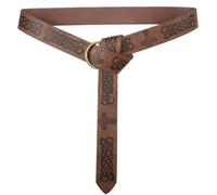 Renaissance Belt Steampunk Belt Medieval Punk Style Retro Renaissance for Role-Playing(Coffee)