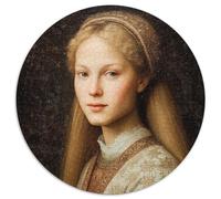 Renaissance Blonde Young Woman Portrait Jigsaw Puzzles Challenge Toy Educational Games Home Decoration for Adults& Teenager Age 14 Years Up 1000pcs (67.5x67.5cm)
