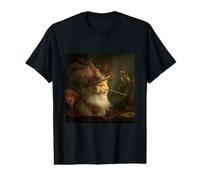 Renaissance Cat Artist Fancy Hat Paintbrush Value Graphic T-Shirt