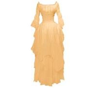 Renaissance Costume For Women Hoodie Dress Gothic Horror Ladies V Neck Half Moon Sexy Traditional Medieval Irish Halloween Victorian