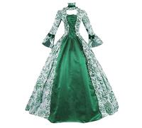 Renaissance Costume For Women Hoodie Dress Halloween Skeleton Bodycon Gothic Lace Velvet Elegant Smocked Party Zombie Bride Role Play Victorian