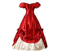 Renaissance Court Dress Women 2024 Medieval Halloween Costumes Gothic Court Gowns 1800s Rococo Maxi Dress Victorian Dress 18th Century Medieval Civil War Ball Gown Costume Tea Party Prom Dress