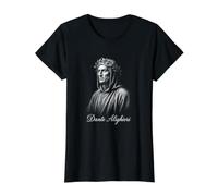 Renaissance Dante Alighieri Comedy Poet Value Graphic T-Shirt, Women, Black, XS