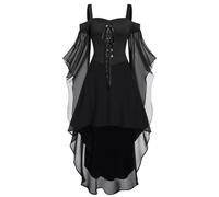 Renaissance Dresses Women's Palace, Medieval Queen Maxi Dress, Victorian Princess Dress with Trumpet Sleeves, Retro Cocktail Dress, Floor Length, Halloween, Carnival Costume, Party Dress, S-5XL