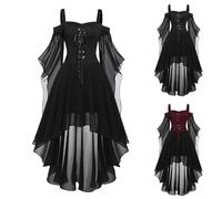Renaissance Dresses Women's Palace, Medieval Queen Maxi Dress, Victorian Princess Dress with Trumpet Sleeves, Retro Cocktail Dress, Floor Length, Halloween, Carnival Costume, Party Dress, S-5XL