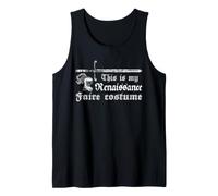 Renaissance Faire Costume Medieval Crown Sword Humor Tank Top