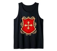 Renaissance Fleur De LYS Shield Medieval Heraldry Crest Tank Top